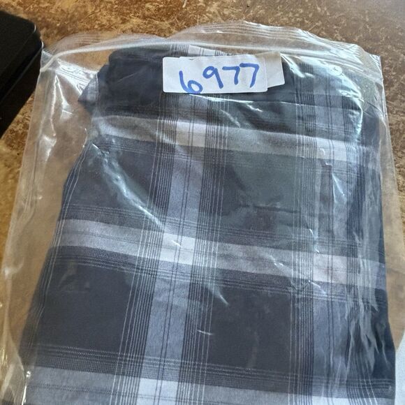 Dockers Shirt Mens LT Signature Comfort Flex‎ Blue Plaid S/S Button Down New $50 - Picture 12 of 13